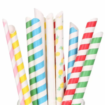 Environmental Disposable Paper straws for drinks